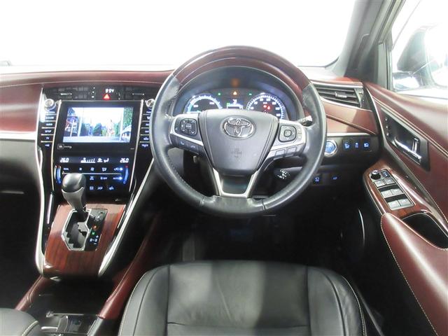 ハリアーハイブリッド プレミアム　アドバンスドパッケージ　本革シート　ＴＶ　Ｓキー　地デジ　パワーウインドウ　クルコン　ＬＥＤライト　電動シート　横滑防止装置　ＤＶＤ再生　ミュージックプレイヤー接続可　オートエアコン　キーフリー　ＡＢＳ　ＥＴＣ車載器　４ＷＤ（4枚目）