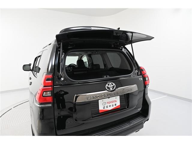 ランドクルーザープラド TX Lパッケージ・ブラックエディション 本革シート 寒冷地 記録簿 地デジ Pシート ナビ・TV DVD アルミホイール クルーズコントロール 横滑り防止装置 ミュージックプレイヤー接続可 ドライブレコーダー メモリーナビ LEDライト(19枚目)