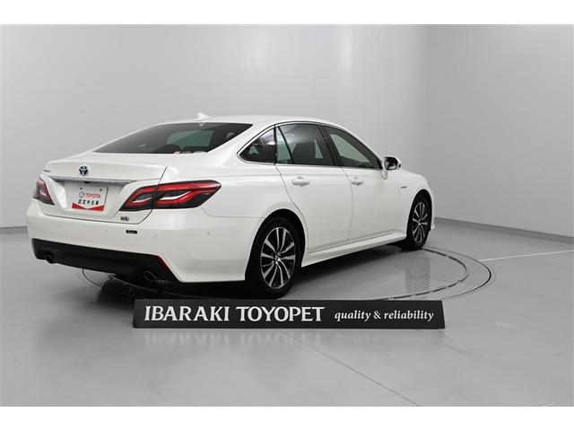 クラウンハイブリッド S Cパッケージ 衝突軽減B 盗難防止システム エアバッグ クルコン Bカメラ LEDヘッドライト フルセグTV スマートキー&プッシュスタート パワーシート メモリーナビゲーション ETC付 ドライブレコーダー(6枚目)