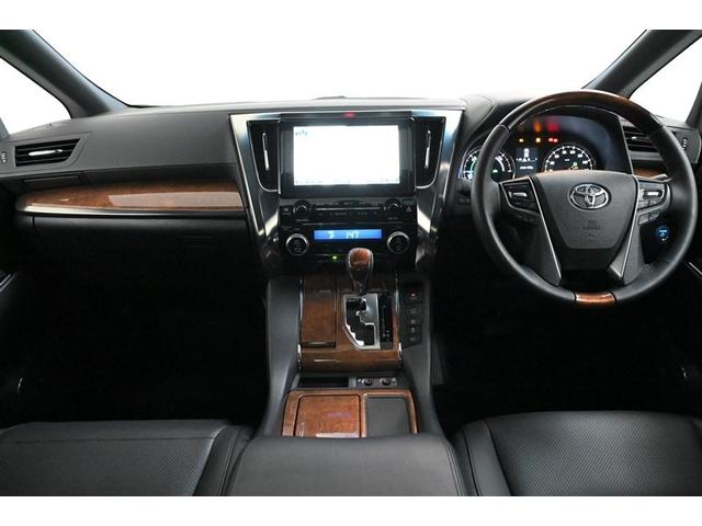 アルファードハイブリッド エグゼクティブラウンジ　サンル－フ　インテリジェントクリアランスソナー　地デジＴＶ　両側電動スライドドア　黒革シート　バックモニタ－　ＬＥＤライト　横滑り防止機能　４ｗｄ　３列シート　オートクルーズコントロール　Ｐシート（2枚目）