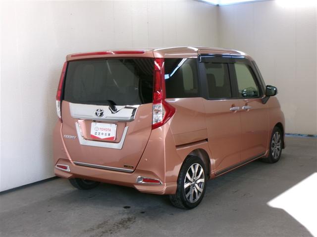 ルーミー カスタムＧ－Ｔ　フルセグ　メモリーナビ　ＤＶＤ再生　ミュージックプレイヤー接続可　バックカメラ　衝突被害軽減システム　ＥＴＣ　ドラレコ　両側電動スライド　ＬＥＤヘッドランプ　フルエアロ　記録簿　アイドリングストップ（3枚目）