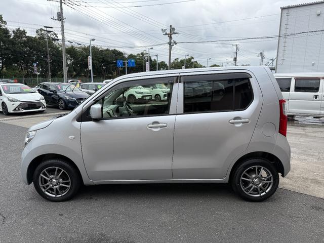 ワゴンR FX 社外SDナビ・地デジ 社外アルミ14インチ タイヤ4本新品 右前シートヒーター アイドリングストップ Wエアバック ABS 電動格納ミラー キーレス(5枚目)