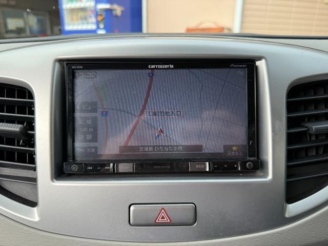 ワゴンR FX 社外SDナビ・地デジ 社外アルミ14インチ タイヤ4本新品 右前シートヒーター アイドリングストップ Wエアバック ABS 電動格納ミラー キーレス(12枚目)