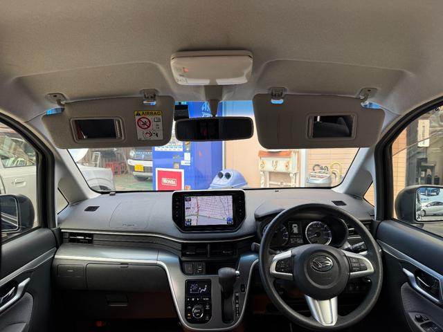 ムーヴ カスタム X SA 純正8インチSDナビ・フルセグ・DVD・MSV・BT バックカメラ ステアリングリモコン スマートアシスト LEDヘッドライト LEDフォグランプ パーキングセンサー 純正エアロ 純正アルミ14インチ(27枚目)