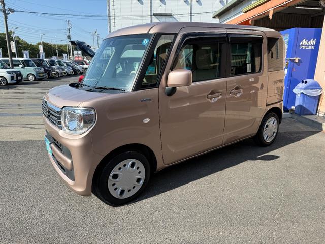 スペーシア ハイブリッドX 社外ディスプレイオーディオ バックカメラ ETC 両側パワースライドドア ロールサンシェード サーキュレーター パーキングセンサー シートヒーター オートライト オートハイビーム プッシュスタート(7枚目)