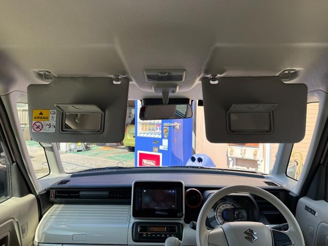 スペーシア ハイブリッドX 社外ディスプレイオーディオ バックカメラ ETC 両側パワースライドドア ロールサンシェード サーキュレーター パーキングセンサー シートヒーター オートライト オートハイビーム プッシュスタート(19枚目)