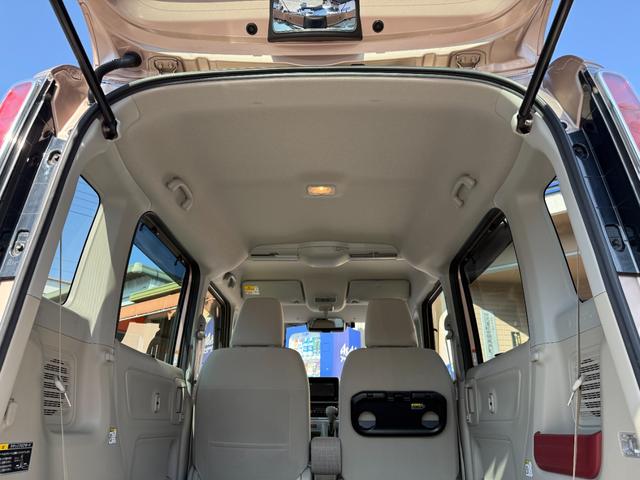 スペーシア ハイブリッドX 社外ディスプレイオーディオ バックカメラ ETC 両側パワースライドドア ロールサンシェード サーキュレーター パーキングセンサー シートヒーター オートライト オートハイビーム プッシュスタート(41枚目)