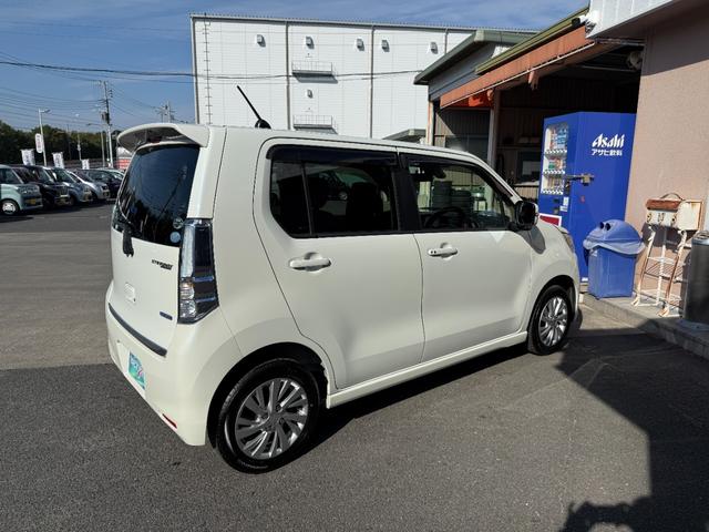 ワゴンRスティングレー 社外SDナビ・フルセグTV・DVD・MSV・Bluetooth ディスチャージ オートライト 運転席シートヒーター ウインカーミラー フォグランプ アイドリングストップ 6スピーカー 純正アルミ(8枚目)