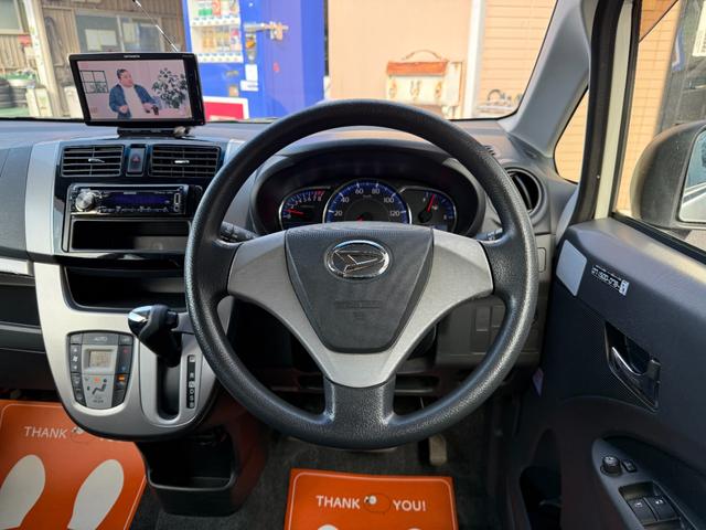 ムーヴ カスタム　Ｘ　ＳＡ　社外ポータブルナビ・ワンセグＴＶ　ＬＥＤヘッドライト　オートライト　ウインカーミラー　ベンチシート　エコアイドル　ドライブレコーダー　純正１４インチアルミホイール　純正エアロ　パーキングセンサー（25枚目）