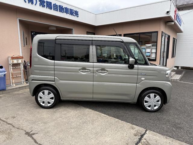 スペーシア ハイブリッドＧ　社外ＳＤナビ・ワンセグＴＶ・ＣＤ・ＤＶＤ　バックカメラ　ステアリングリモコン　両側パワースライドドア　前席シートヒーター　ＥＴＣ　デュアルセンサーブレーキサポート　ＬＥＤヘッドライト　オートライト（4枚目）