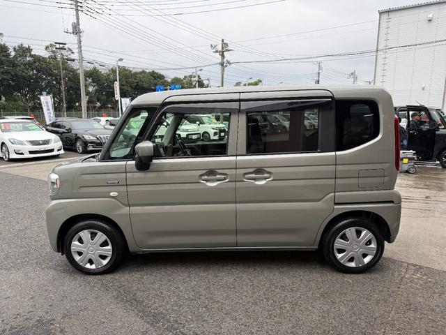 スペーシア ハイブリッドＧ　社外ＳＤナビ・ワンセグＴＶ・ＣＤ・ＤＶＤ　バックカメラ　ステアリングリモコン　両側パワースライドドア　前席シートヒーター　ＥＴＣ　デュアルセンサーブレーキサポート　ＬＥＤヘッドライト　オートライト（5枚目）