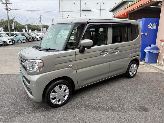 スペーシア ハイブリッドＧ　社外ＳＤナビ・ワンセグＴＶ・ＣＤ・ＤＶＤ　バックカメラ　ステアリングリモコン　両側パワースライドドア　前席シートヒーター　ＥＴＣ　デュアルセンサーブレーキサポート　ＬＥＤヘッドライト　オートライト（7枚目）