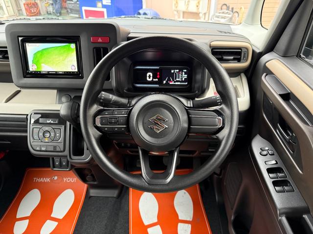 スペーシア ハイブリッドＧ　社外ＳＤナビ・ワンセグＴＶ・ＣＤ・ＤＶＤ　バックカメラ　ステアリングリモコン　両側パワースライドドア　前席シートヒーター　ＥＴＣ　デュアルセンサーブレーキサポート　ＬＥＤヘッドライト　オートライト（22枚目）