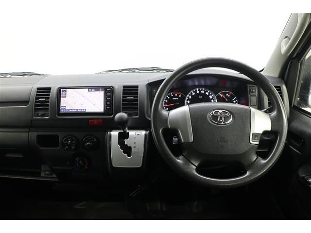 ハイエースバン ロングDX 4WD キーレスエントリー ETC バックカメラ ワンセグ メモリーナビ 盗難防止システム 横滑り防止装置 ミュージックプレイヤー接続可 衝突防止システム エアバッグ エアコン パワーステアリング(4枚目)