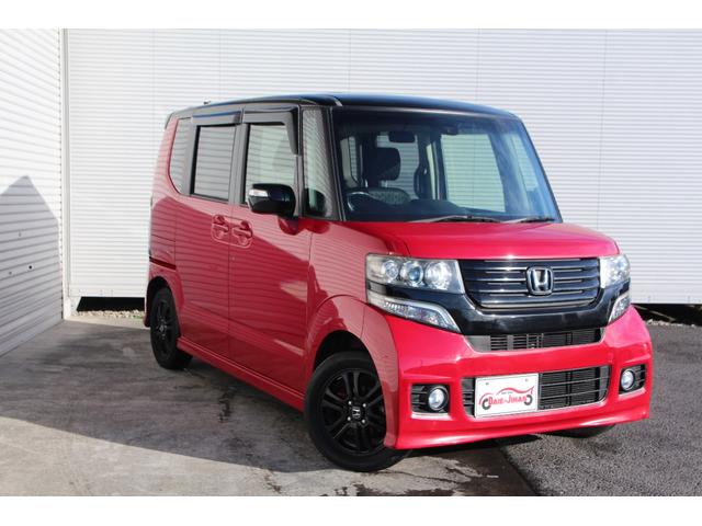 Ｎ－ＢＯＸカスタム ２トーンカラースタイル　Ｇ・Ａパッケージ　衝突被害軽減ブレーキ　純正ＨＤＤナビ　フルセグＴＶ　両側スライド片側電動ドア　スマートキー　ＨＩＤヘッドライト　純正アルミホイール（8枚目）