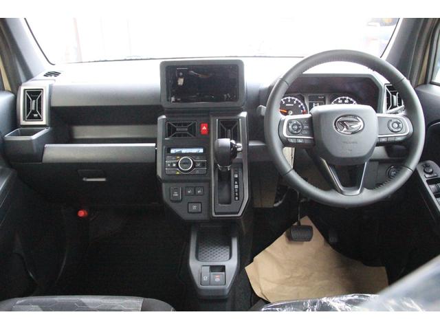 タフト Ｇターボ　ダーククロムベンチャー　純正フロアマット＆ドアバイザー　届出済未使用車　スマアシ　４ＷＤ　ターボ　バックカメラ　スカイフィールトップ　ＡＣＣ　ＬＥＤヘッドライト　純正１５インチアルミホイール（6枚目）