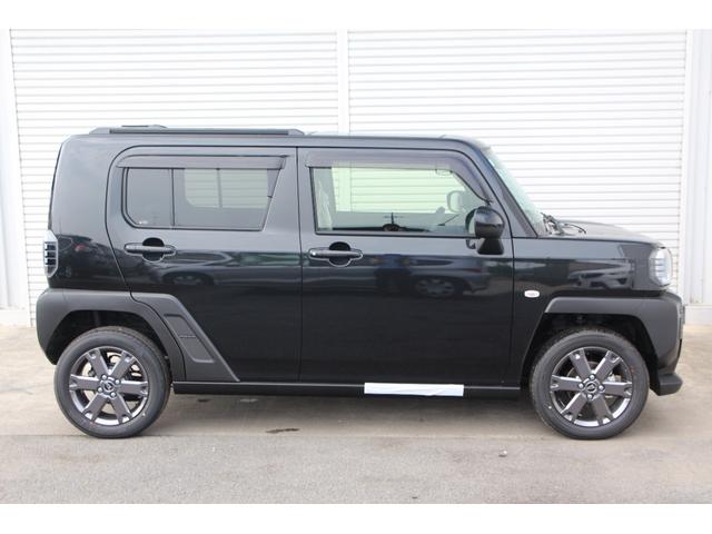 タフト Ｇターボ　ダーククロムベンチャー　純正フロアマット＆ドアバイザー　届出済未使用車　スマアシ　４ＷＤ　ターボ　バックカメラ　スカイフィールトップ　ＡＣＣ　ＬＥＤヘッドライト　純正１５インチアルミホイール（8枚目）