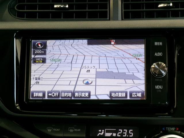 アクア G フルセグ メモリーナビ DVD再生 バックカメラ 衝突被害軽減システム ETC LEDヘッドランプ ワンオーナー 記録簿(7枚目)