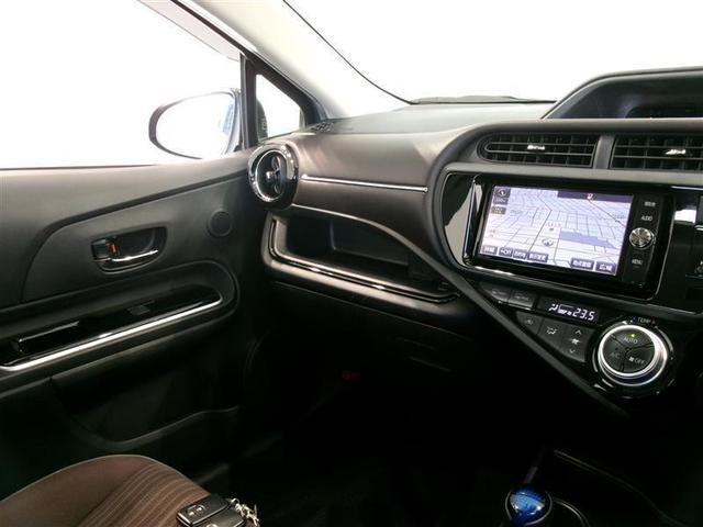 アクア G フルセグ メモリーナビ DVD再生 バックカメラ 衝突被害軽減システム ETC LEDヘッドランプ ワンオーナー 記録簿(10枚目)