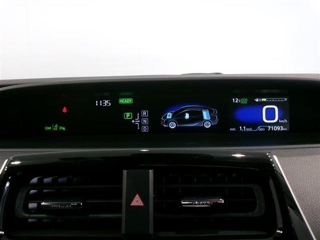 プリウス A フルセグ メモリーナビ DVD再生 バックカメラ 衝突被害軽減システム ETC LEDヘッドランプ ワンオーナー 記録簿(6枚目)