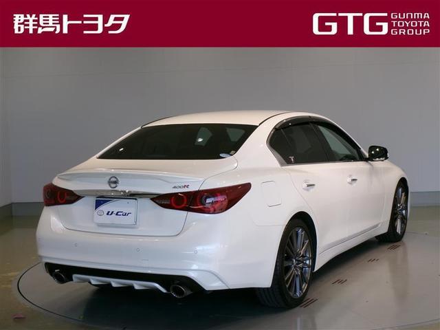 スカイライン 400R 革シート フルセグ メモリーナビ DVD再生 バックカメラ ETC LEDヘッドランプ 記録簿(3枚目)