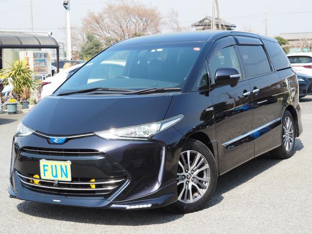 エスティマハイブリッド アエラス　プレミアム　福祉車両サイドリフトアップシート　ワンオーナー禁煙車　ＯＰ・ＴＲＤエアロパーツセット　ＯＰ・１０型ナビ　ＯＰ・後席ディスプレイ　両自動　セーフティセンス　コンビシート　２カメラ　１５００Ｗ（4枚目）