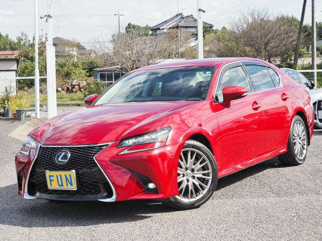 GS GS450h バージョンL ワンオーナー禁煙車 走行1.4万Km セーフティシステムプラス 3眼LEDライト 黒革シート リヤオートサンシェード 12.3型ナビ Bカメラ OP・クリアランスソナー Fスポーツグリル装着(4枚目)