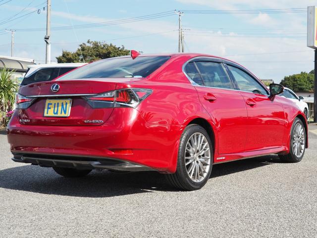 GS GS450h バージョンL ワンオーナー禁煙車 走行1.4万Km セーフティシステムプラス 3眼LEDライト 黒革シート リヤオートサンシェード 12.3型ナビ Bカメラ OP・クリアランスソナー Fスポーツグリル装着(5枚目)