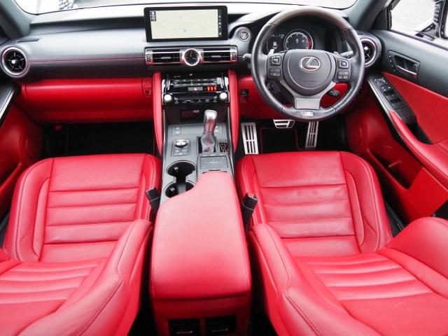 IS IS350 Fスポーツモードブラック OP・TRDエアロダイナミクスPKG OP・マクレビ OP・全周囲 OP・キャリパー セーフティシステムプラス BSM/PKSB 赤革 10.3型タッチディスプレイ BBS製マッドブラック塗装19AW(26枚目)