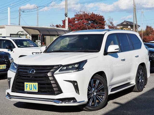 ＬＸ ＬＸ５７０ブラックシークエンス　特別仕様車　１オーナー禁煙車　ＯＰ・モデリスタエアロ＆マフラー　ＯＰ・２１ＡＷ　ＳＲ　セーフティシステムプラス　ＢＳＭ／ＲＣＴＡ　ＨＵＤ　クールＢＯＸ　Ｐバックドア　本革シート　１２．３型ナビ　全周囲（4枚目）