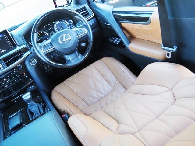 ＬＸ ＬＸ５７０ブラックシークエンス　特別仕様車　１オーナー禁煙車　ＯＰ・モデリスタエアロ＆マフラー　ＯＰ・２１ＡＷ　ＳＲ　セーフティシステムプラス　ＢＳＭ／ＲＣＴＡ　ＨＵＤ　クールＢＯＸ　Ｐバックドア　本革シート　１２．３型ナビ　全周囲（65枚目）