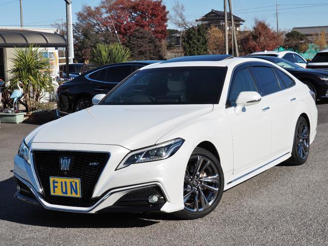 クラウンハイブリッド ＲＳアドバンス　ＯＰ・セーフティＰＫＧプラス（Ｄインナーミラー・全周囲・ＰＫＳＢ／ＲＣＤ）　ＯＰ・サンルーフ　ＯＰ・置クダケ充電　ホワイトレザー　セーフティセンス　ＢＳＭ　ＨＵＤ　１２．３型ナビ　ＯＰ・ドラレコ（4枚目）