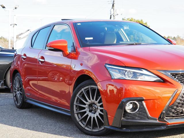 ＣＴ ＣＴ２００ｈ　Ｆスポーツ　ＯＰ・サンルーフ　ＯＰ・ＴＲＤエアロ＆マフラー　ＯＰ・ＴＲＤ１８ｉｎＡＷ　ＯＰ・Ｆスポーツ専用革シート　ＯＰ・１５００Ｗ　セーフティシステムプラス　ＰＫＳＢ　　１０．３型ナビ　Ｂカメラ　ＬＥＤライト（10枚目）