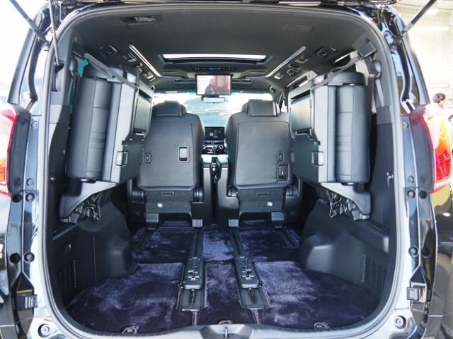 アルファード ３．５エグゼクティブラウンジ　４ＷＤ　ＯＰ・２ＳＲ　セーフティセンス　ＢＳＭ／ＰＫＳＢ　Ｄインナーミラー　ＪＢＬメーカーナビ＆リヤエンタメ＆全周囲＆ＩＰＡ２　両自動　Ｐバックドア　３眼ＬＥＤ／シーケンシャル　　黒ナッパ革シート（34枚目）