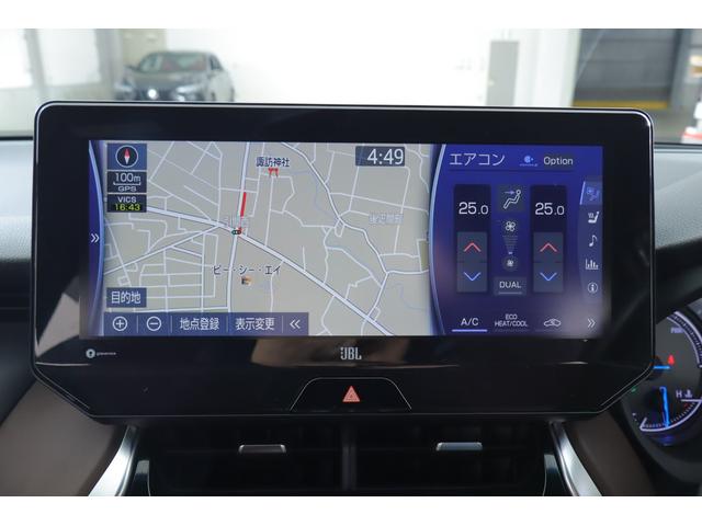 ハリアーハイブリッド Ｚ　レザーパッケージ　４ＷＤ　衝突被害軽減ブレーキ　ＢＳＭ　レーダークルーズ　１２．３インチＪＢＬナビ　地デジＴＶ　全周囲カメラ　車線逸脱警報　ＥＴＣ　シートヒーター＆クール　ステアリングヒーター　パワーバックドア　デジタルミラー　前後ドラレコ　ワンオーナー（14枚目）