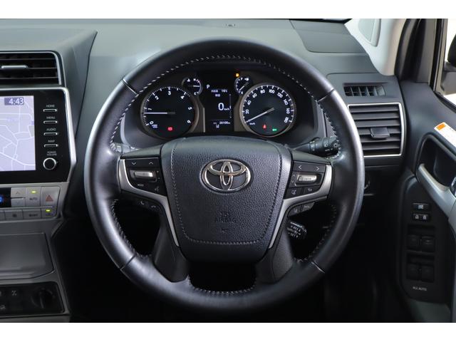 ランドクルーザープラド ＴＸ　Ｌパッケージ　４ＷＤ　衝突被害軽減ブレーキ　ＢＳＭ　純正９インチＤＡナビ　全周囲カメラ　スマートキー　ＥＴＣ２．０　レーダークルーズ　車線逸脱警報　オートハイビーム　本革　シートヒーター＆クール　クリアランスソナー　ＬＥＤヘッドライト　ワンオーナー（13枚目）