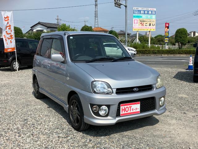 プレオ ＲＳ　ツインカム　インタークーラー付きスーパーチャージャー　ヒョウ跡　新品タイヤ（3枚目）