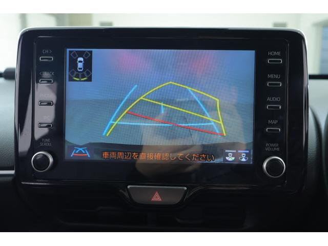 ヤリスクロス ハイブリッドＺ　衝突被害軽減ブレーキ　レーダークルーズ　８インチＤＡナビ　地デジＴＶ　バックカメラ　ＥＴＣ２．０　車線逸脱警報　オートハイビーム　クリアランスソナー　パワーシート　シートヒーター　ステアリングヒーター　ＡＣ１００Ｖ－１５００Ｗ　ワンオーナー（15枚目）