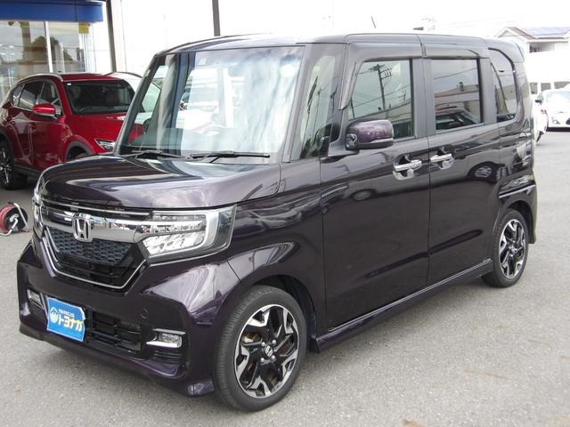 N-BOXカスタム G・Lターボホンダセンシング 純正メモリーナビ フルセグ バックカメラ ETC車載器 運転席助手席シートヒーター 純正15インチアルミ 両側パワースライドドア パドルシフト ステアリングスイッチ LEDヘッドライト LEDフォグ(2枚目)