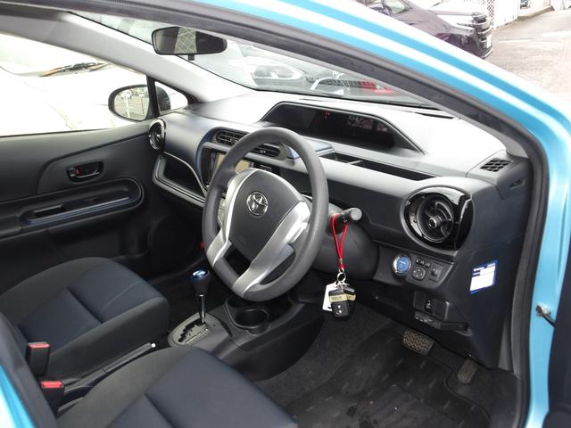 アクア S 純正7インチSDナビ/ワンセグTV/Bluetooth対応/プッシュスタート/オートライト/ETC(9枚目)