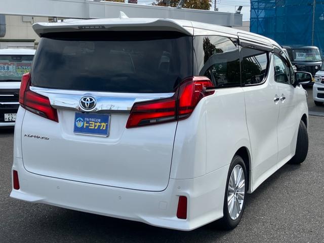 アルファード 2.5S 純正8インチセンターディスプレイ Bカメラ プリクラッシュセーフティ LEDヘッドライト フロントリアクリアランスソナー 両側パワースライドドア ダブルサンルーフ タイヤ4本新品(14枚目)