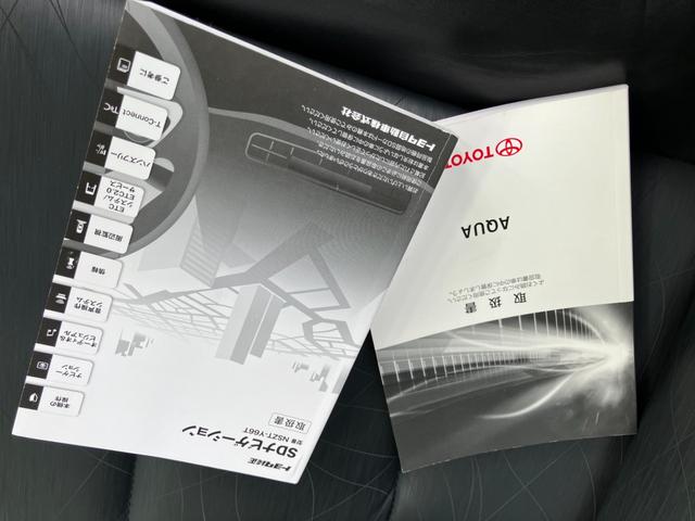アクア Gブラックソフトレザーセレクション 純正9インチSDナビ フルセグTV フルセグTV バックカメラ トヨタセーフティセンス ETC Bluetooth 車検令和9年10月まで 走行距離41561km(38枚目)