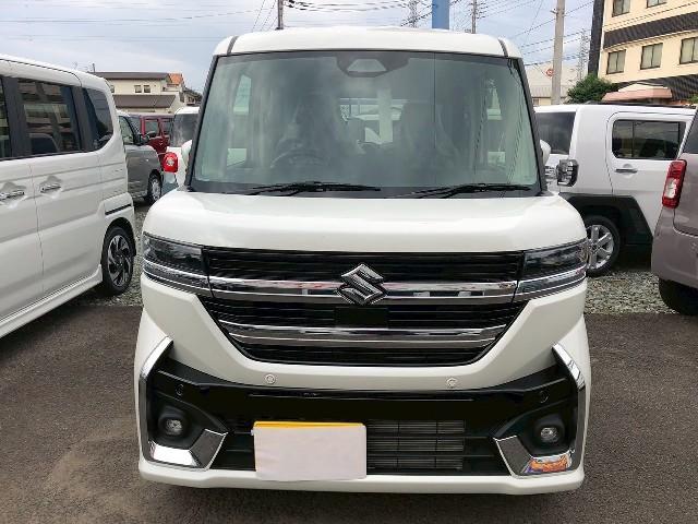 スペーシアカスタム ハイブリッドGS 届出済済未使用車/衝突被害軽減ブレーキ フルLEDLEDサイドターンランプ付電動パーキングブレーキ後席右側パワースライドドア14インチアルミホイール2スピーカー(3枚目)