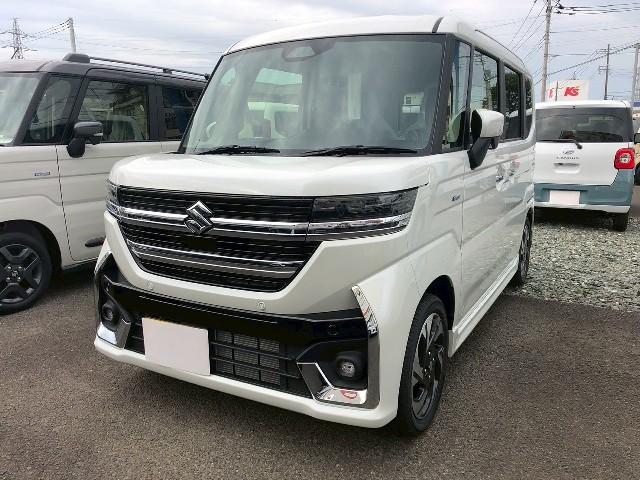 スペーシアカスタム ハイブリッドXS 届出済済未使用車/衝突被害軽減ブレーキ フルLEDLEDサイドターンランプ付電動パーキングブレーキ後席両側パワースライドドア15インチアルミホイール6スピーカー(2枚目)