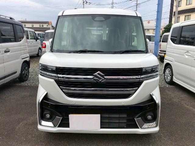 スペーシアカスタム ハイブリッドXS 届出済済未使用車/衝突被害軽減ブレーキ フルLEDLEDサイドターンランプ付電動パーキングブレーキ後席両側パワースライドドア15インチアルミホイール6スピーカー(3枚目)