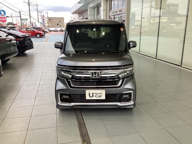 N-BOXカスタム Lターボ 地デジチューナー 衝突軽減ブレーキサポート LEDヘッドライ アイドリングS ターボエンジン PS カーテンエアバック シートヒータ エアバック スマートキープッシュスタート AAC ABS(2枚目)