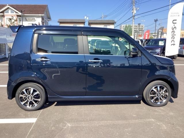 N-WGNカスタム L キーレス カーテンエアバッグ LEDヘッド VSA 記録簿 Rカメラ フルセグ コーナーセンサー 衝突被害軽減ブレーキ オートエアコン クルコン スマートキー パワステ シートヒーター DVD(4枚目)