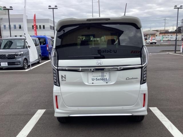 N-BOXカスタム Lターボ 地デジチューナー 衝突軽減ブレーキサポート LEDヘッドライ アイドリングS ターボエンジン PS カーテンエアバック シートヒータ エアバック スマートキープッシュスタート AAC ABS(3枚目)