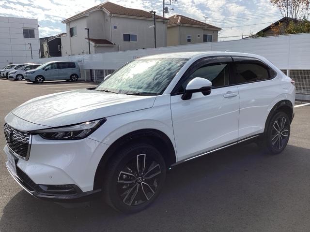 ヴェゼル e:HEVZ 衝突回避支援ブレーキ機能 パノラミックビューモニター スマキ Pトランク フルオートエアコン Dレコ エアバッグ 両席エアバック Rカメ パワーウィンドウ LEDランプ ソナー ABS(7枚目)