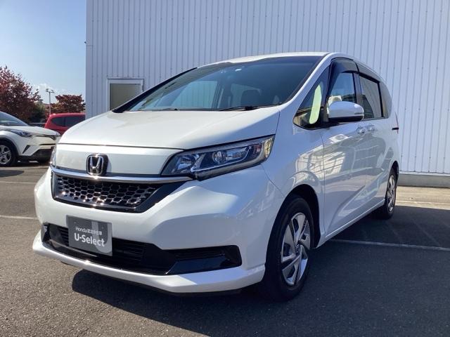 フリードハイブリッド ハイブリッド・G 両電動ドア クルコン スマキー パワーステアリング ベンチシート LEDライト フルセグTV ETC付 フルオートエアコン Bカメラ 盗難防止システム シートH キーフリー 記録簿付(7枚目)